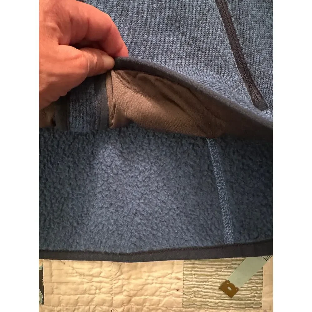 LL BEAN SWEATER FLEECE FULL ZIP JACKET SEABOARD BLUE XS